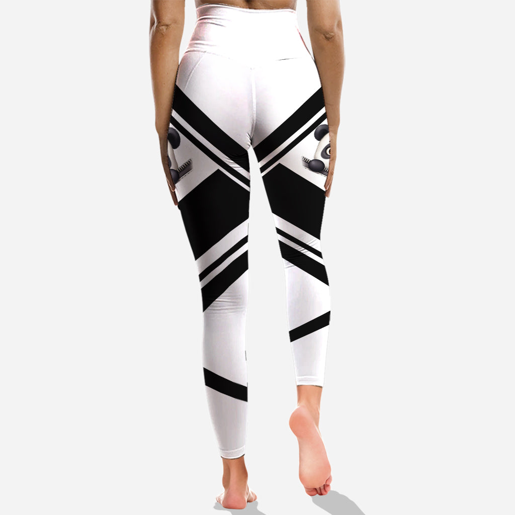 Niedlicher Panda – Personalisierter Hoodie und Leggings für Panda-Fans