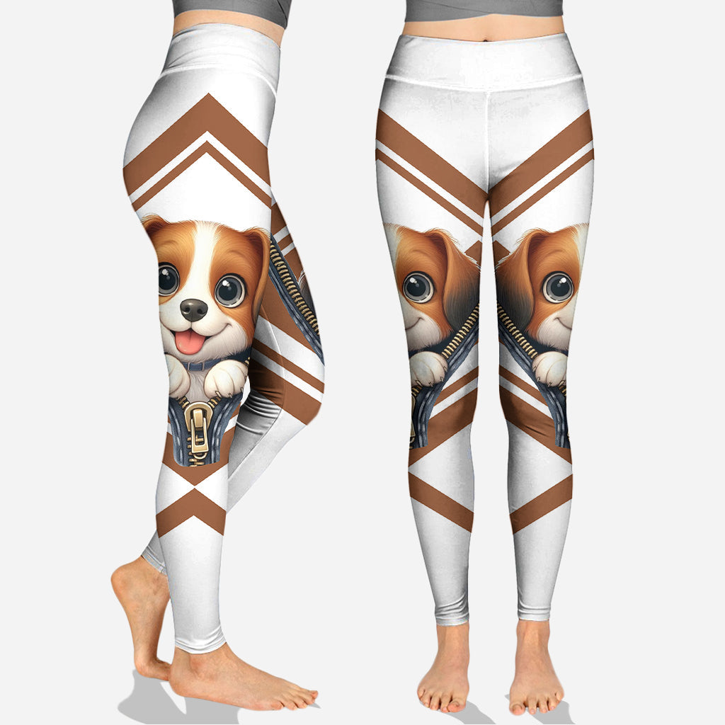 Niedliche Beagles – Personalisierter Hunde-Hoodie und Leggings