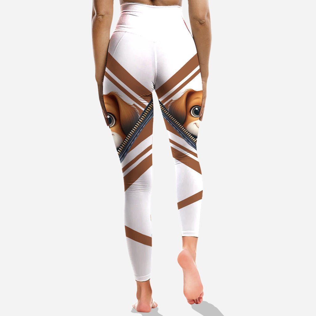 Niedliche Beagles – Personalisierter Hunde-Hoodie und Leggings