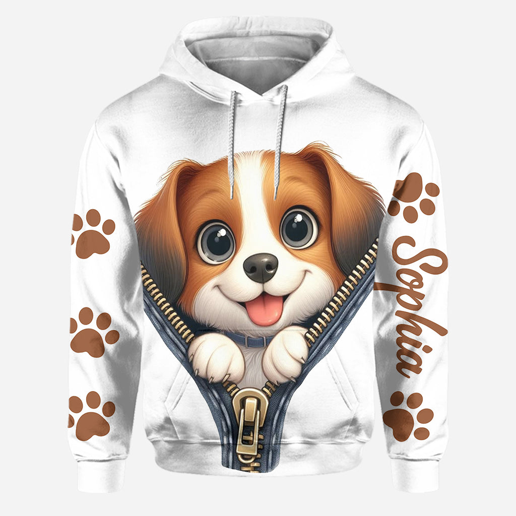 Niedliche Beagles – Personalisierter Hunde-Hoodie und Leggings