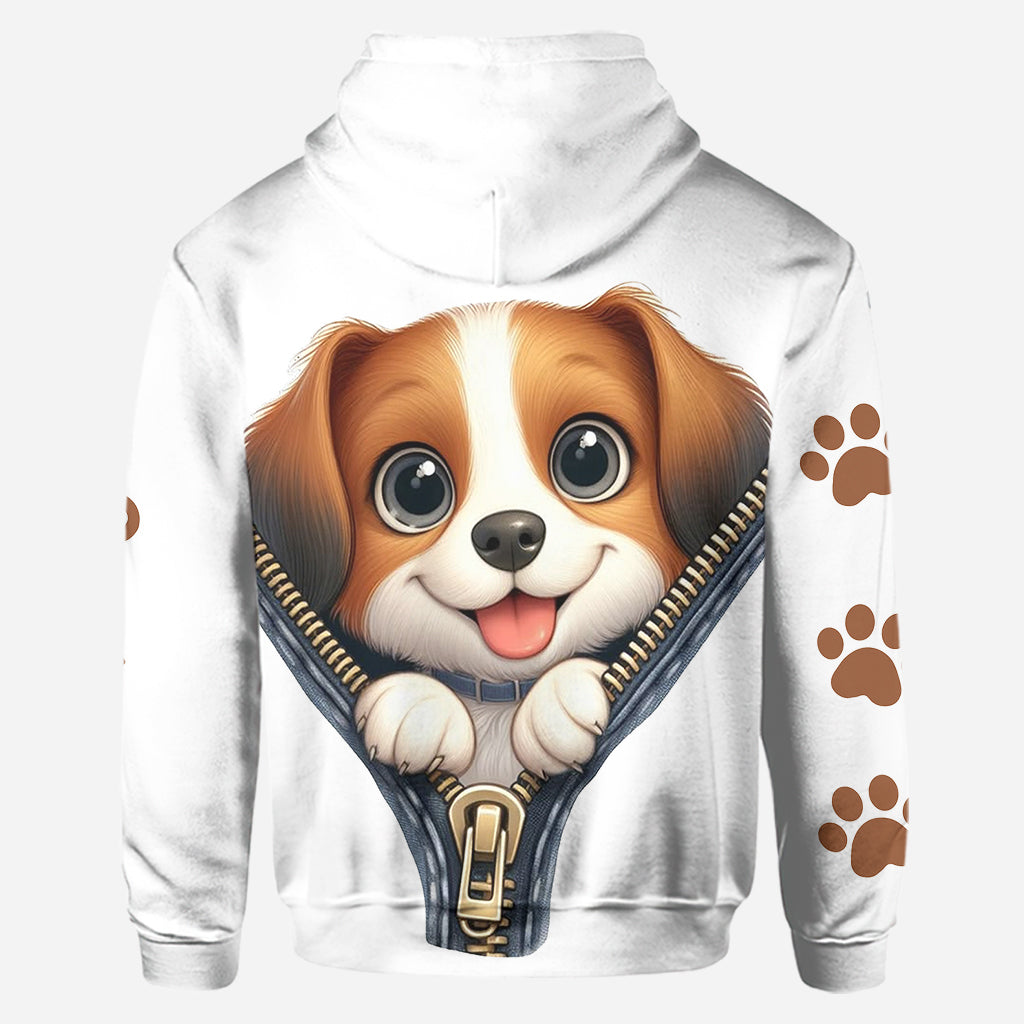 Niedliche Beagles – Personalisierter Hunde-Hoodie und Leggings