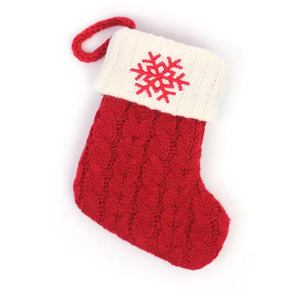 Christmas Alphabet Knitting Sock Ornament