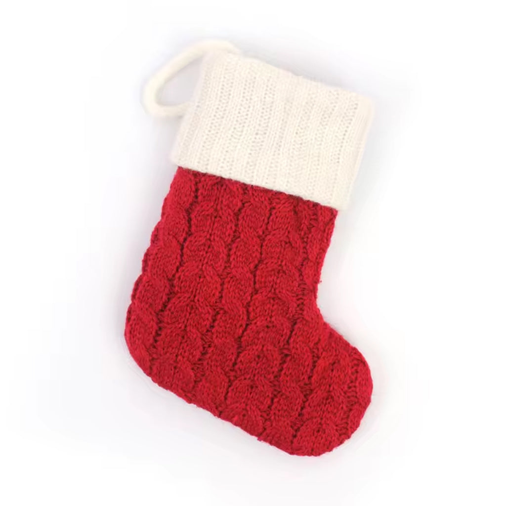 Christmas Alphabet Knitting Sock Ornament