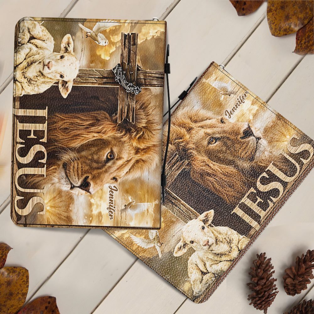 Mein Gott, mein König – Personalisierte christliche Bibelhülle aus Leder