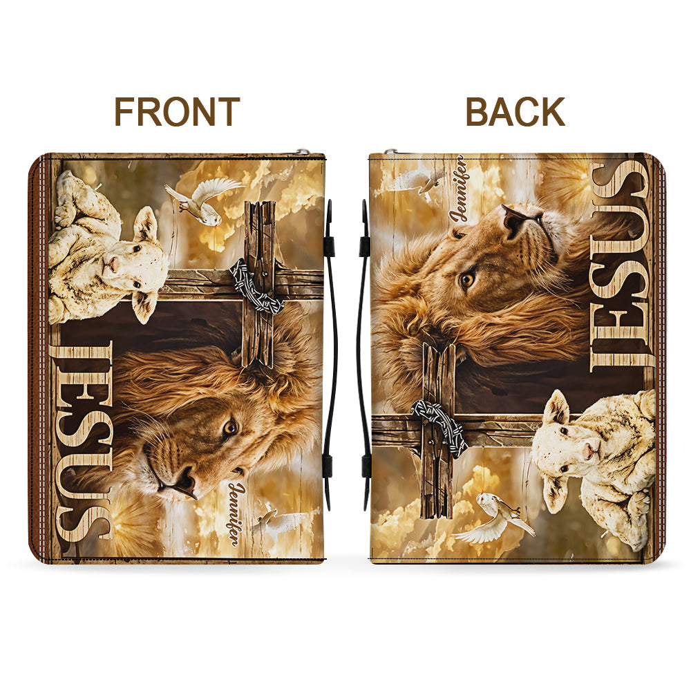 Mein Gott, mein König – Personalisierte christliche Bibelhülle aus Leder