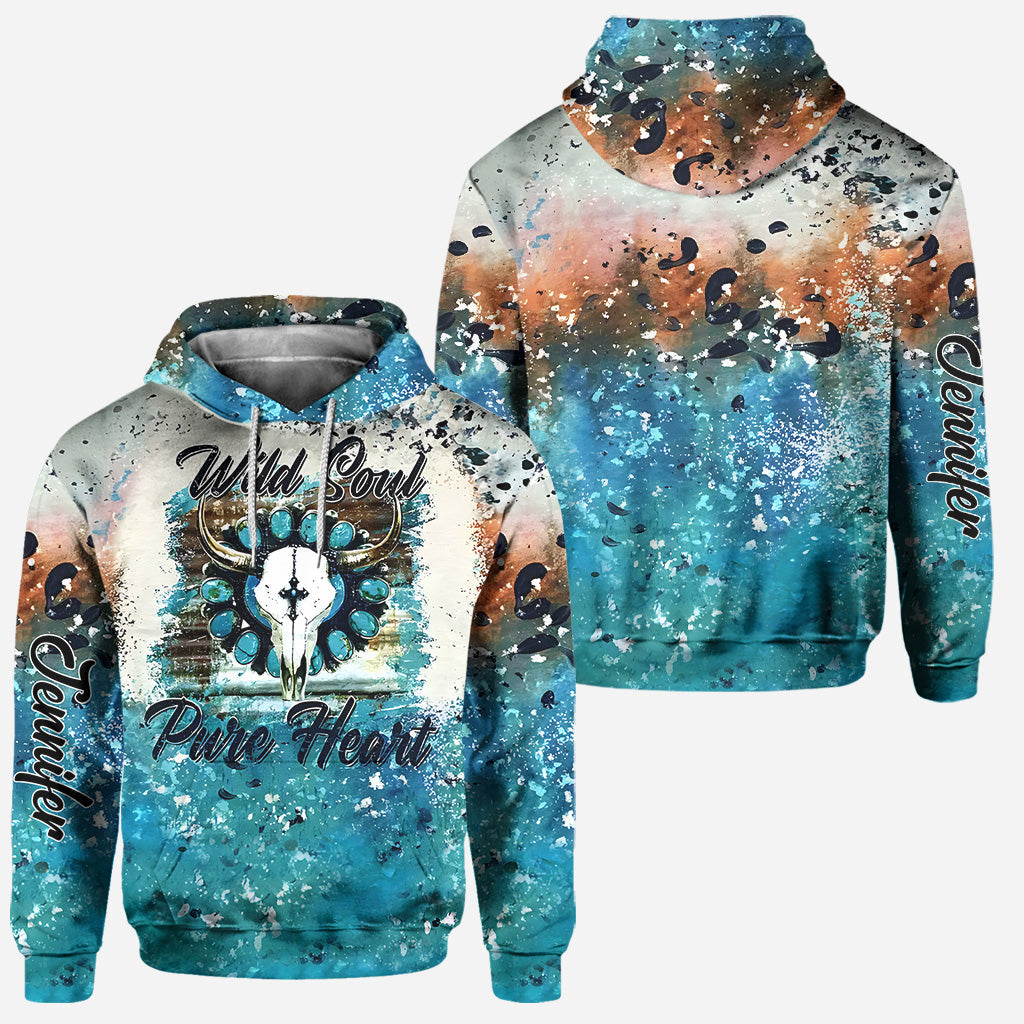 Wild Soul Pure Heart – Personalisierter Western-Outfit-Hoodie und Leggings