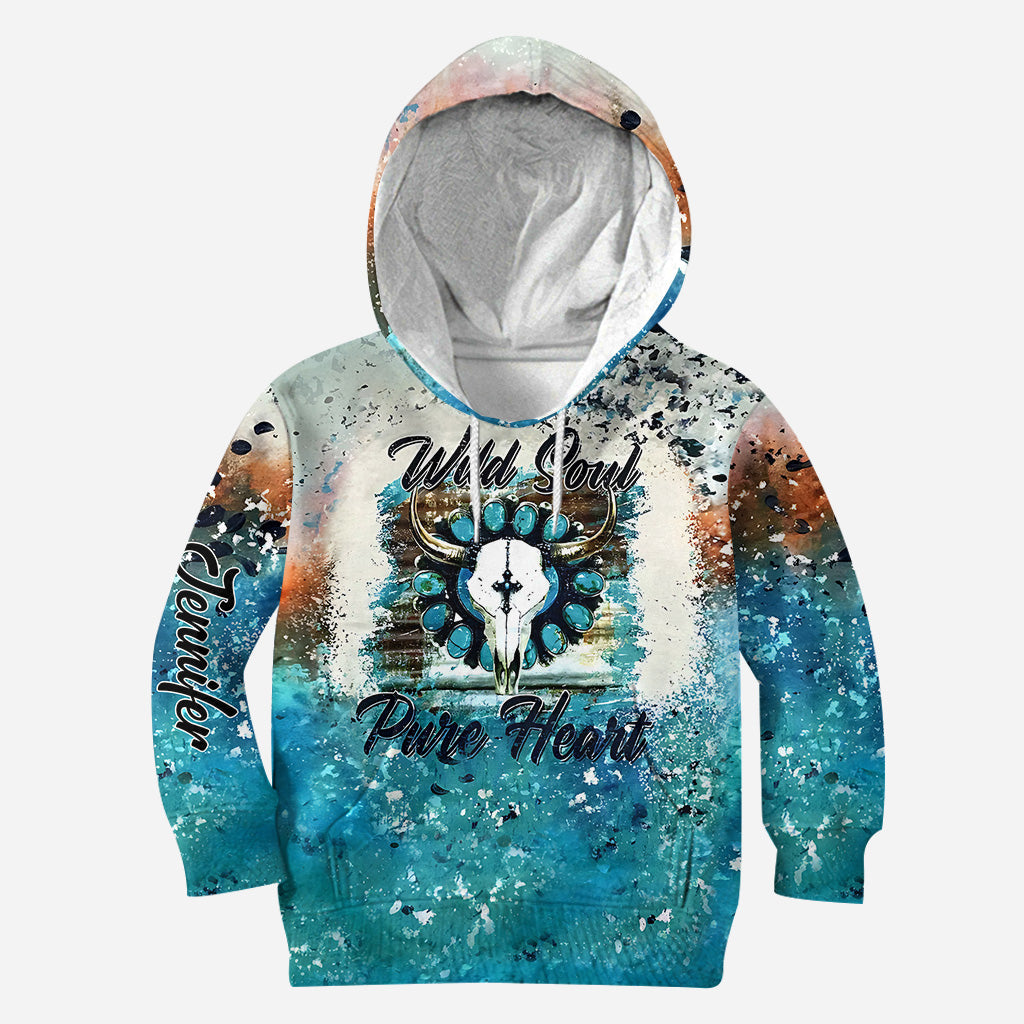 Wild Soul Pure Heart – Personalisierter Western-Outfit-Hoodie und Leggings