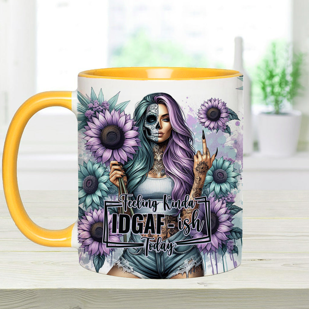 Lustiges Vokabular – Personalisierte Tasse mit Totenkopf-Akzent
