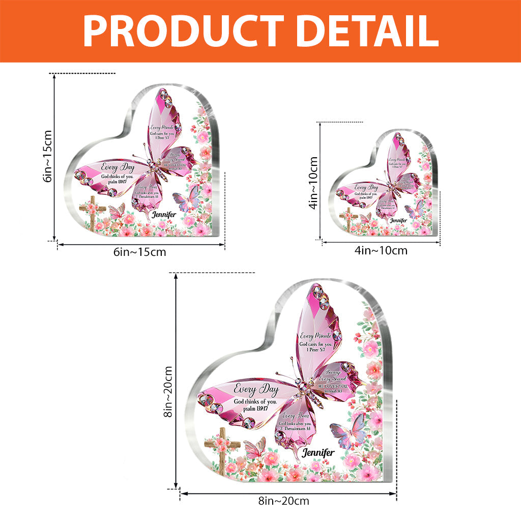 Bibelvers – Personalisierte christliche Acrylplakette in individueller Form