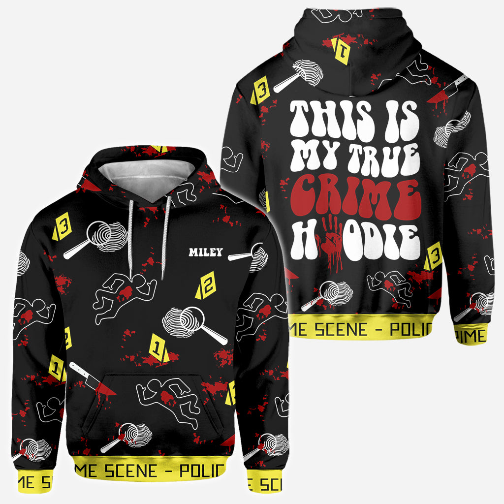 True Crime Hoodie – Personalisiertes Shirt