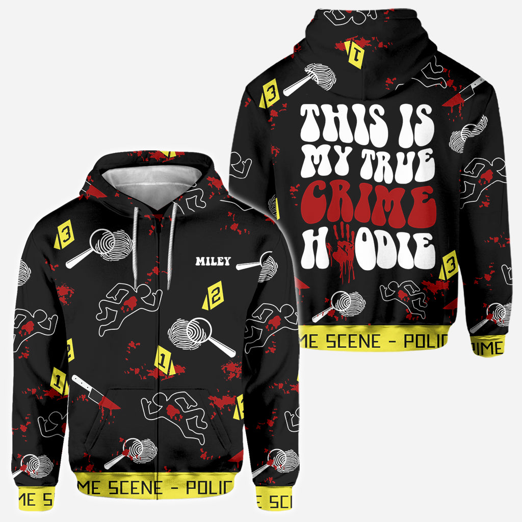 True Crime Hoodie – Personalisiertes Shirt