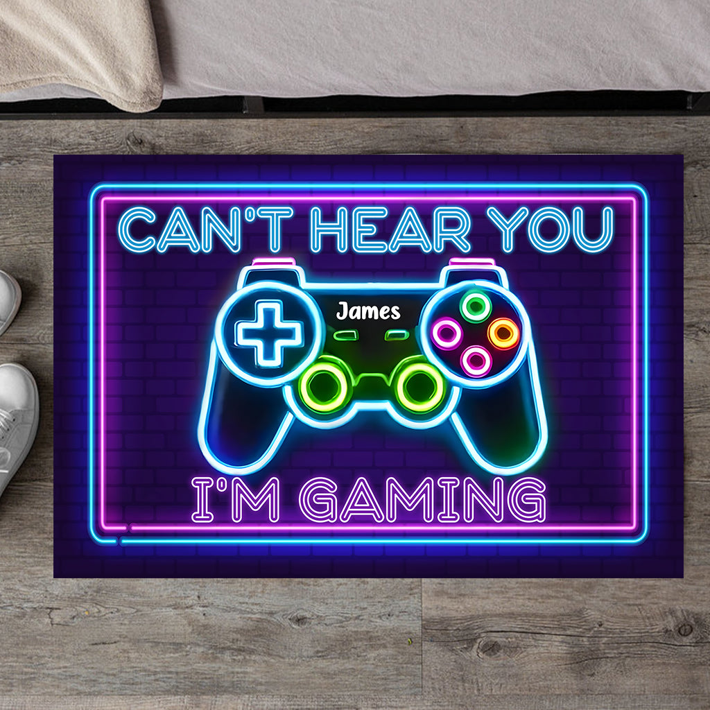 Can't Hear You - Personalized Video Game Doormat