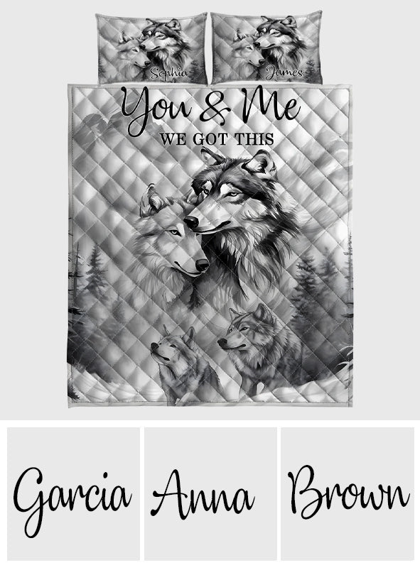 Starkes Paar – Personalisiertes Wolf-Bettwäscheset