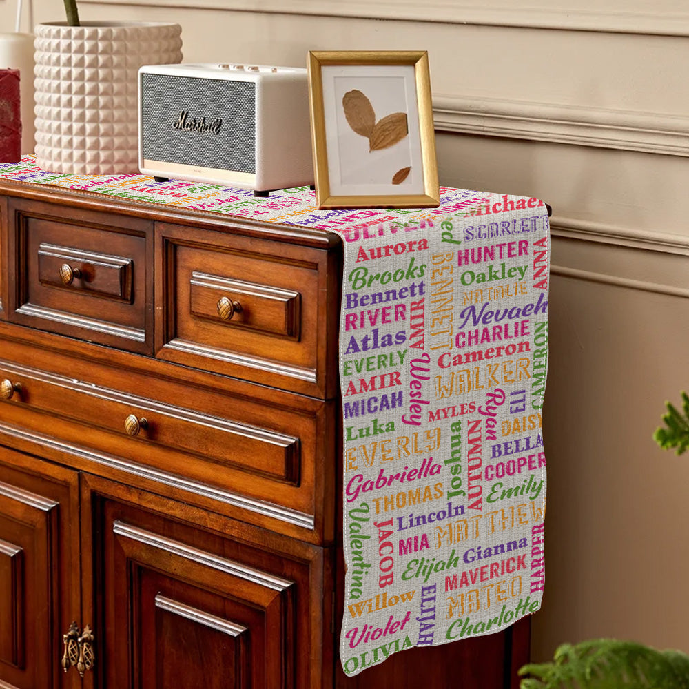 Around The Table - Personalized Family Table Runner