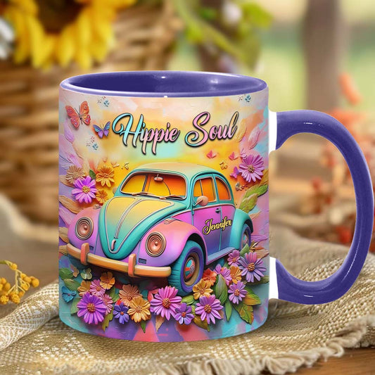 Hippie Soul – Personalisierte Tasse mit Hippie-Akzent