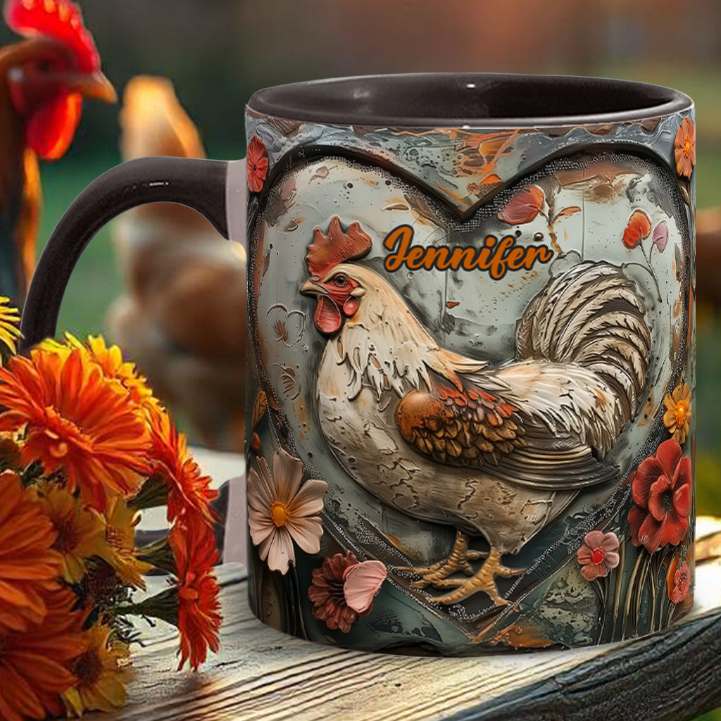 Atemberaubendes Huhn – personalisierte Tasse mit Hühnermotiv