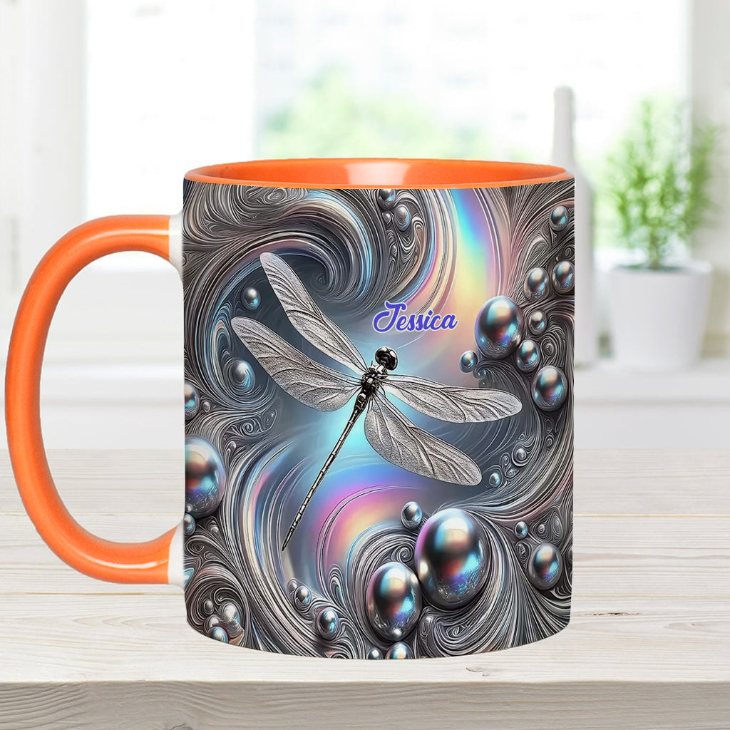 Wunderschöne Libelle – Personalisierte Tasse mit Libellenmotiv