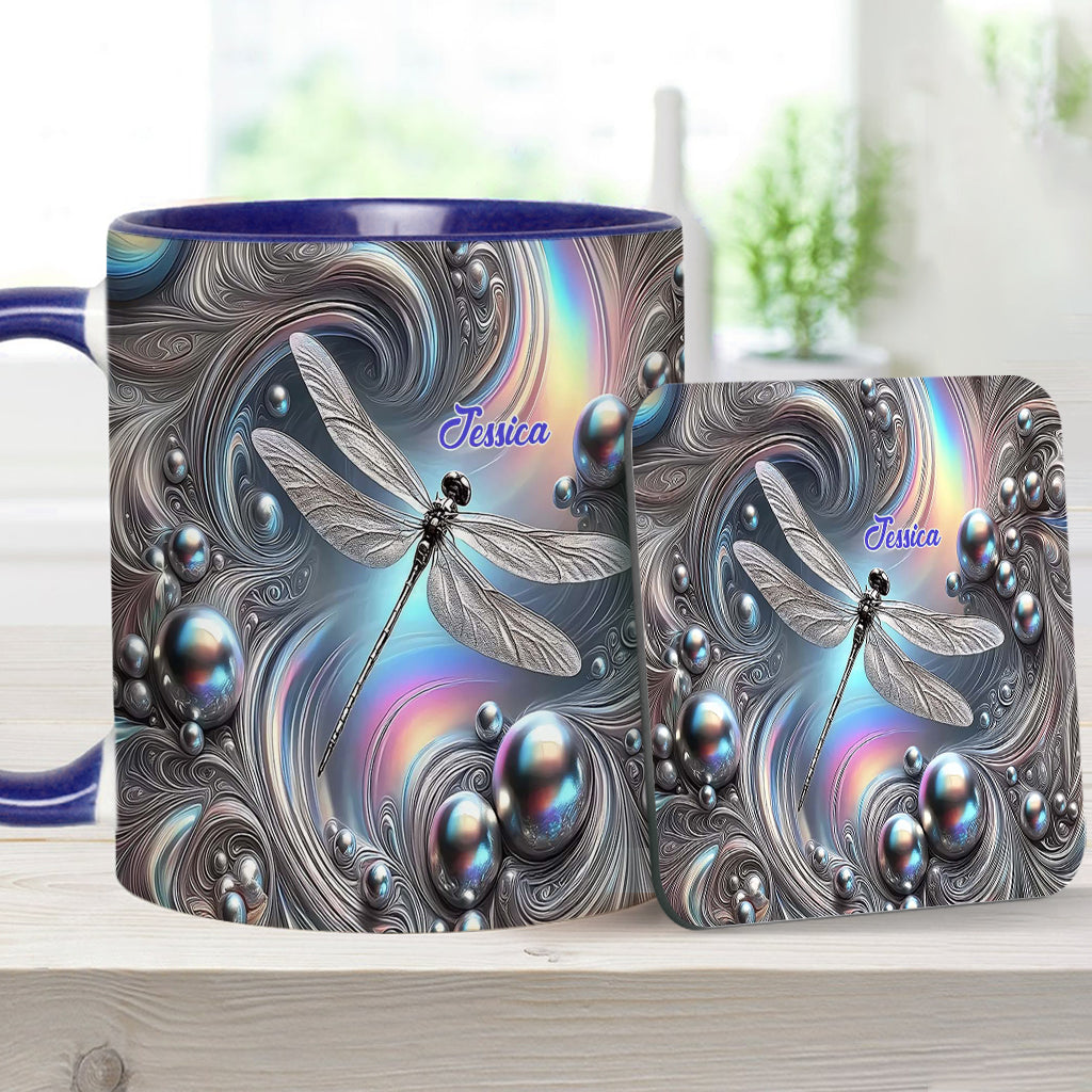 Wunderschöne Libelle – Personalisierte Tasse mit Libellenmotiv