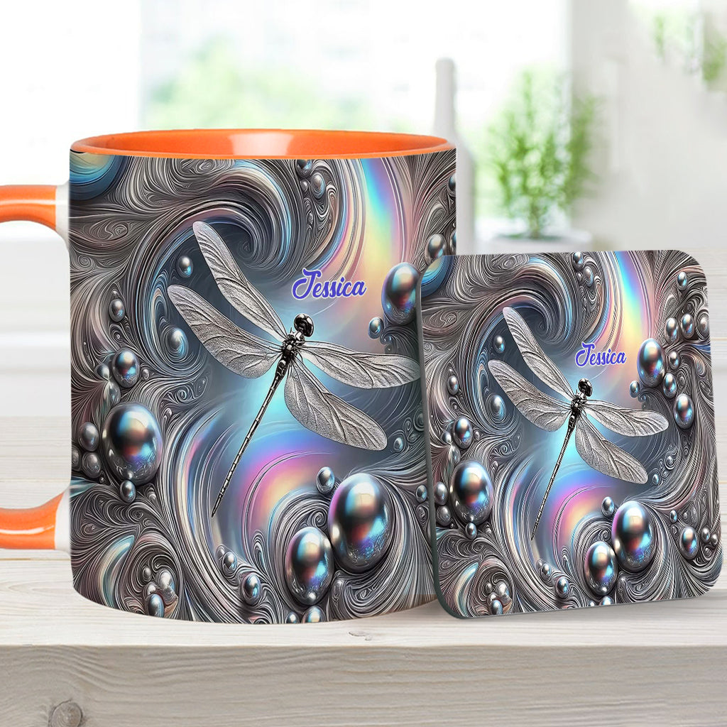 Wunderschöne Libelle – Personalisierte Tasse mit Libellenmotiv