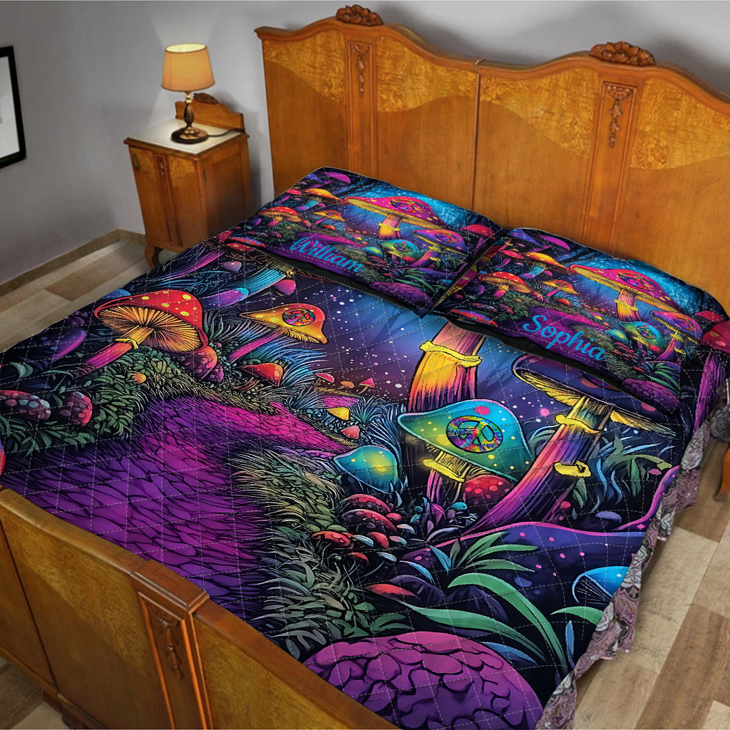 Fantastisches Pilz-Bettwäscheset – personalisiertes Hippie-Set