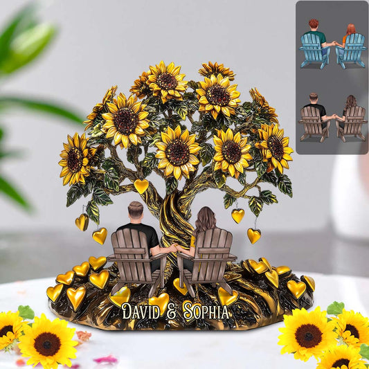 You & Me - Personalized Couple Custom Shaped Acrylic Plaque