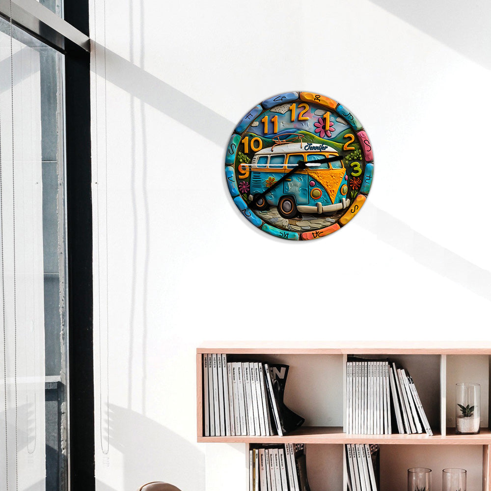 Hippie Soul - Personalized Hippie Wall Clock