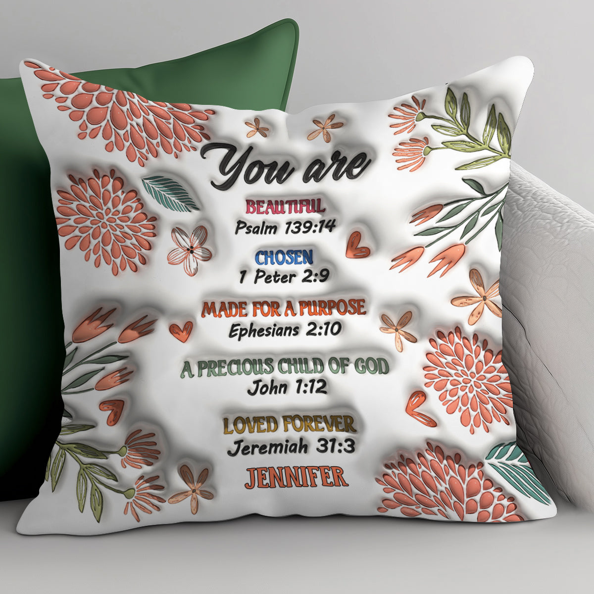 You Are Bible - Personalized Christian Throw Pillow