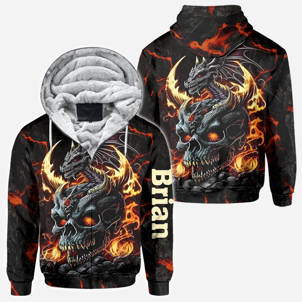 Skul and Dragon - Personalized Dragon All Over Shirt