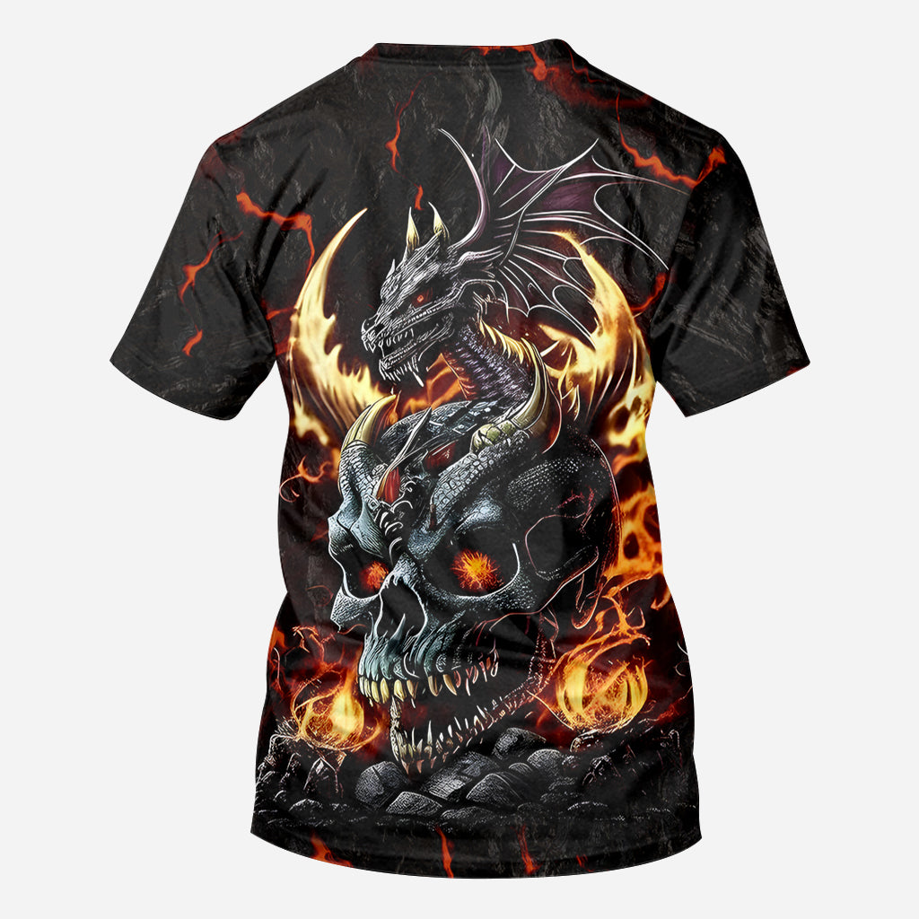 Skul and Dragon - Personalized Dragon All Over Shirt