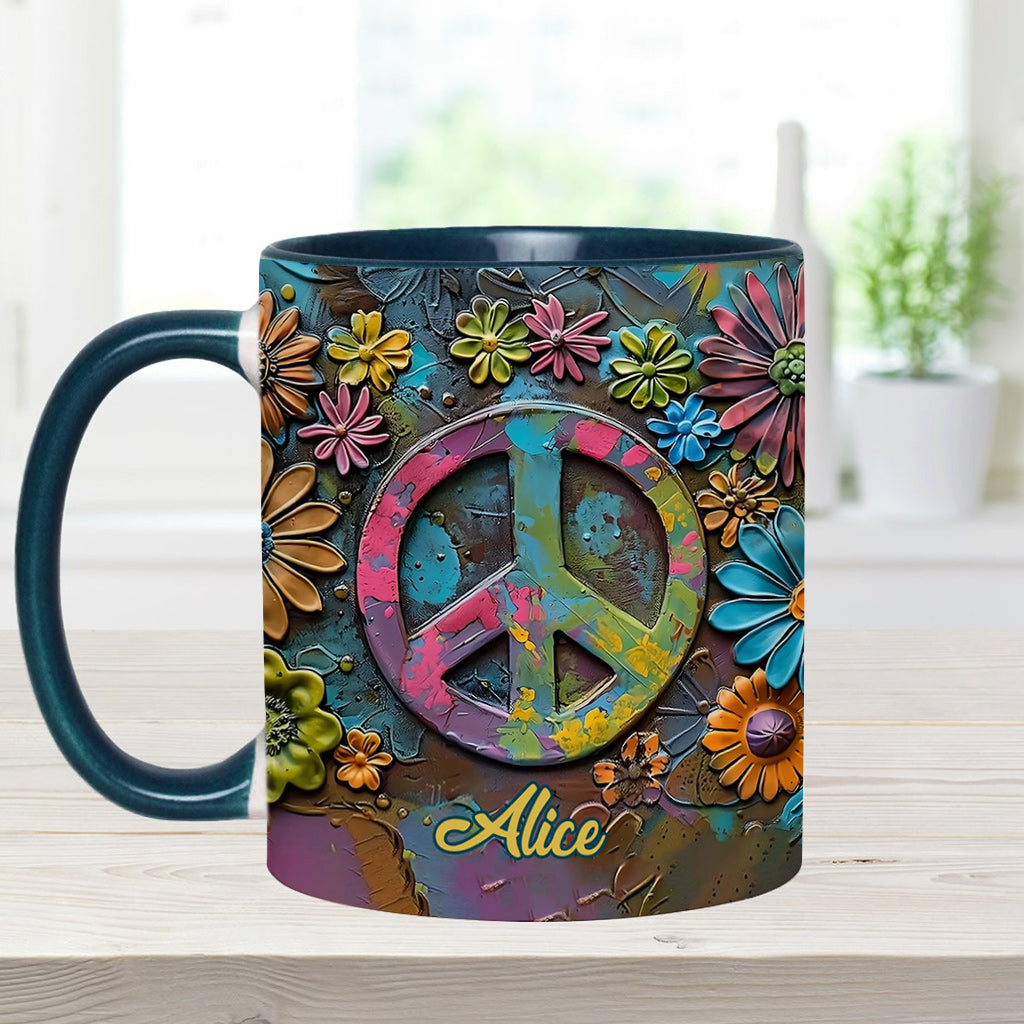 Hippie Soul – Personalisierte Tasse mit Hippie-Akzent