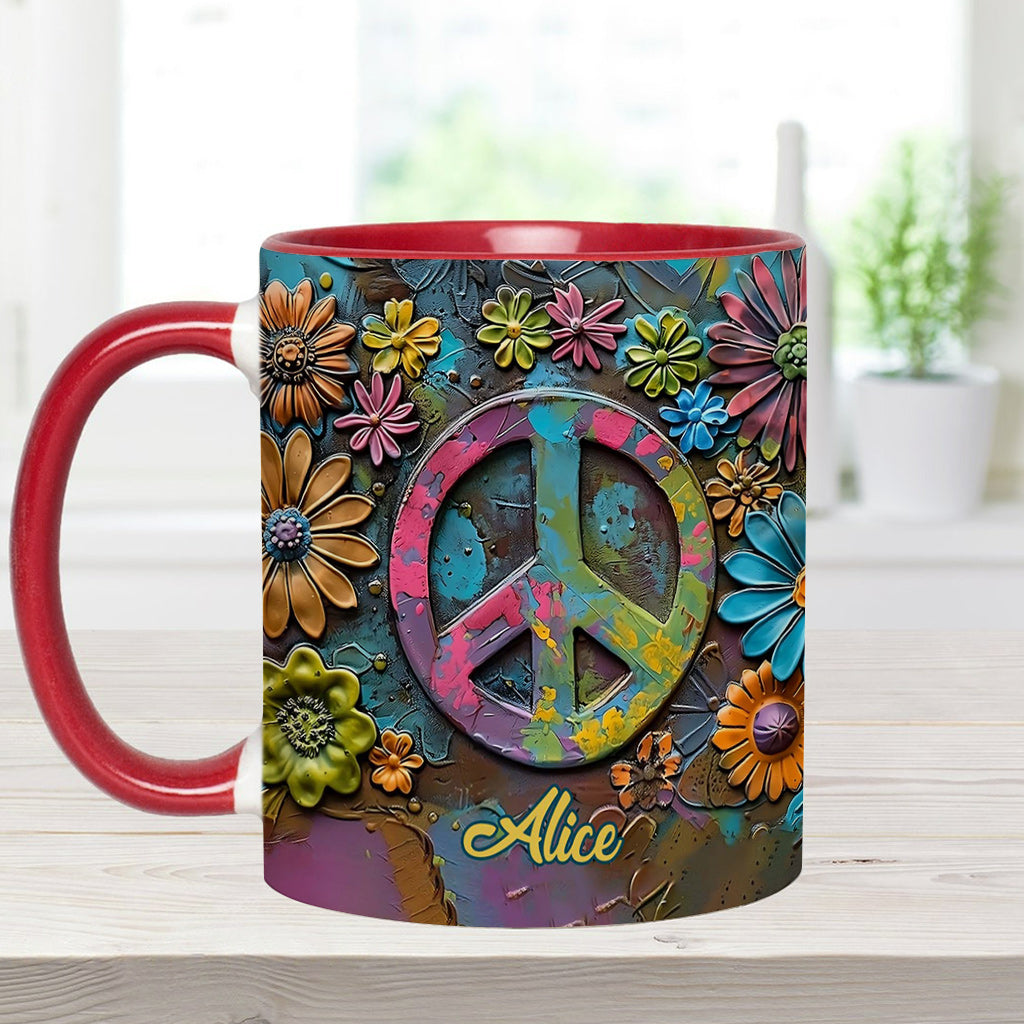 Hippie Soul – Personalisierte Tasse mit Hippie-Akzent