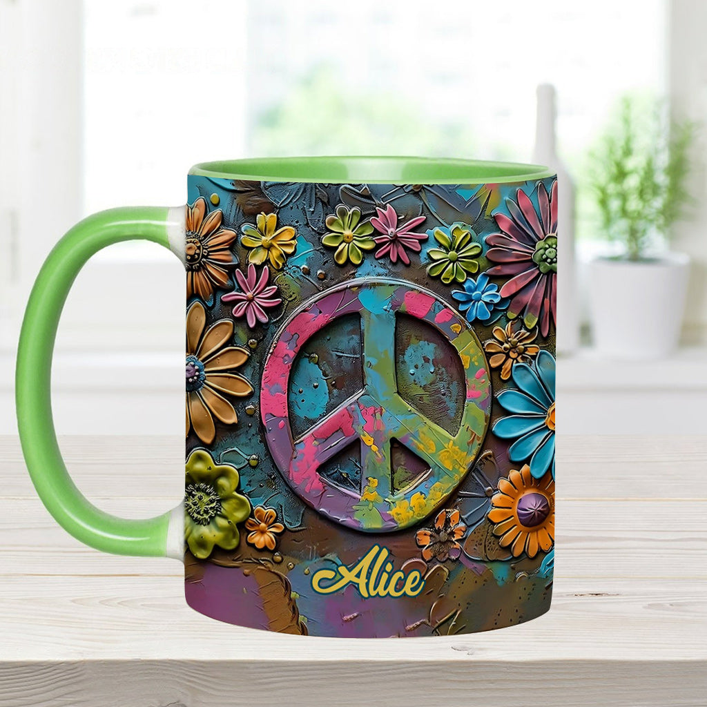 Hippie Soul – Personalisierte Tasse mit Hippie-Akzent