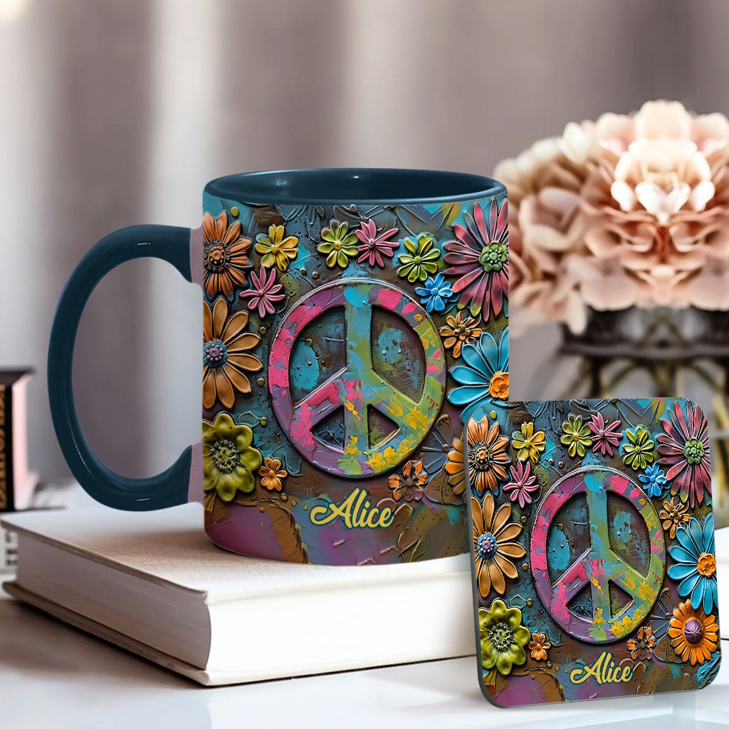 Hippie Soul – Personalisierte Tasse mit Hippie-Akzent