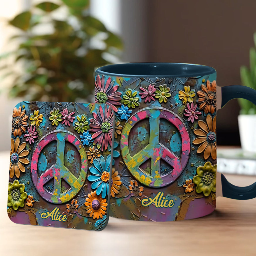 Hippie Soul – Personalisierte Tasse mit Hippie-Akzent