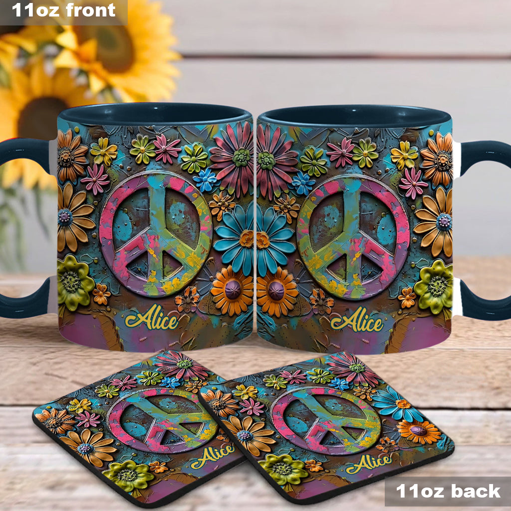 Hippie Soul – Personalisierte Tasse mit Hippie-Akzent