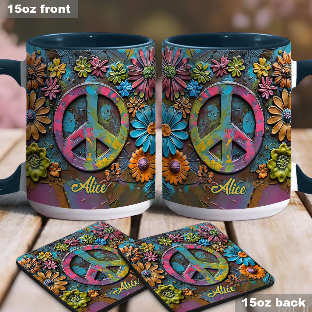 Hippie Soul – Personalisierte Tasse mit Hippie-Akzent