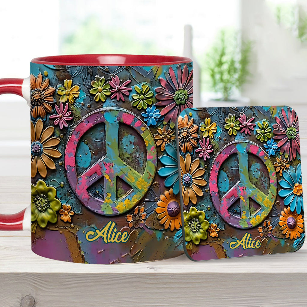 Hippie Soul – Personalisierte Tasse mit Hippie-Akzent
