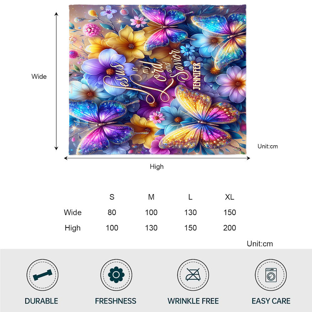 Jesus Is My Lord - Personalized Christian Blanket