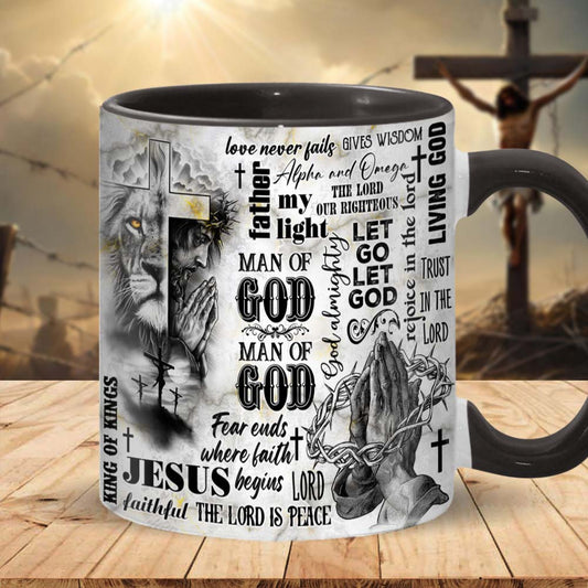 Mann Gottes – Personalisierte Tasse mit christlichem Akzent