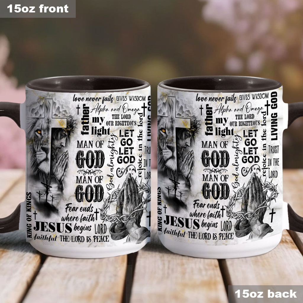Man Of God - Personalized Christian Accent Mug