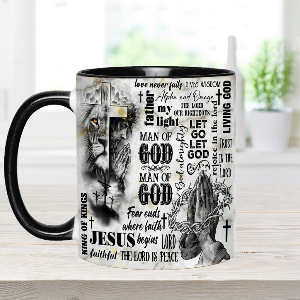 Man Of God - Personalized Christian Accent Mug