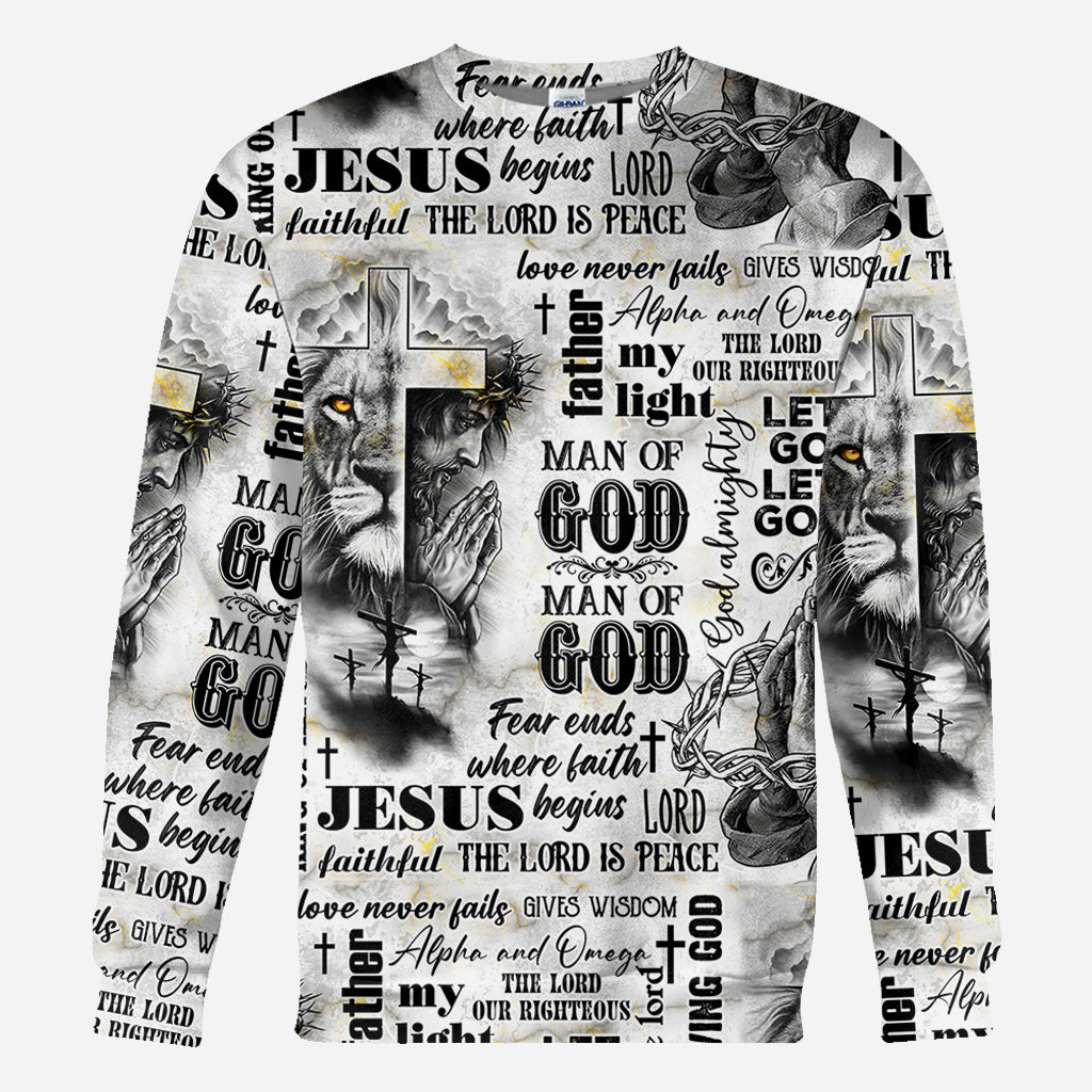 Mann Gottes – Personalisiertes christliches Allover-Shirt