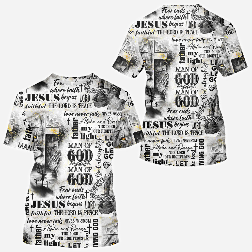 Mann Gottes – Personalisiertes christliches Allover-Shirt