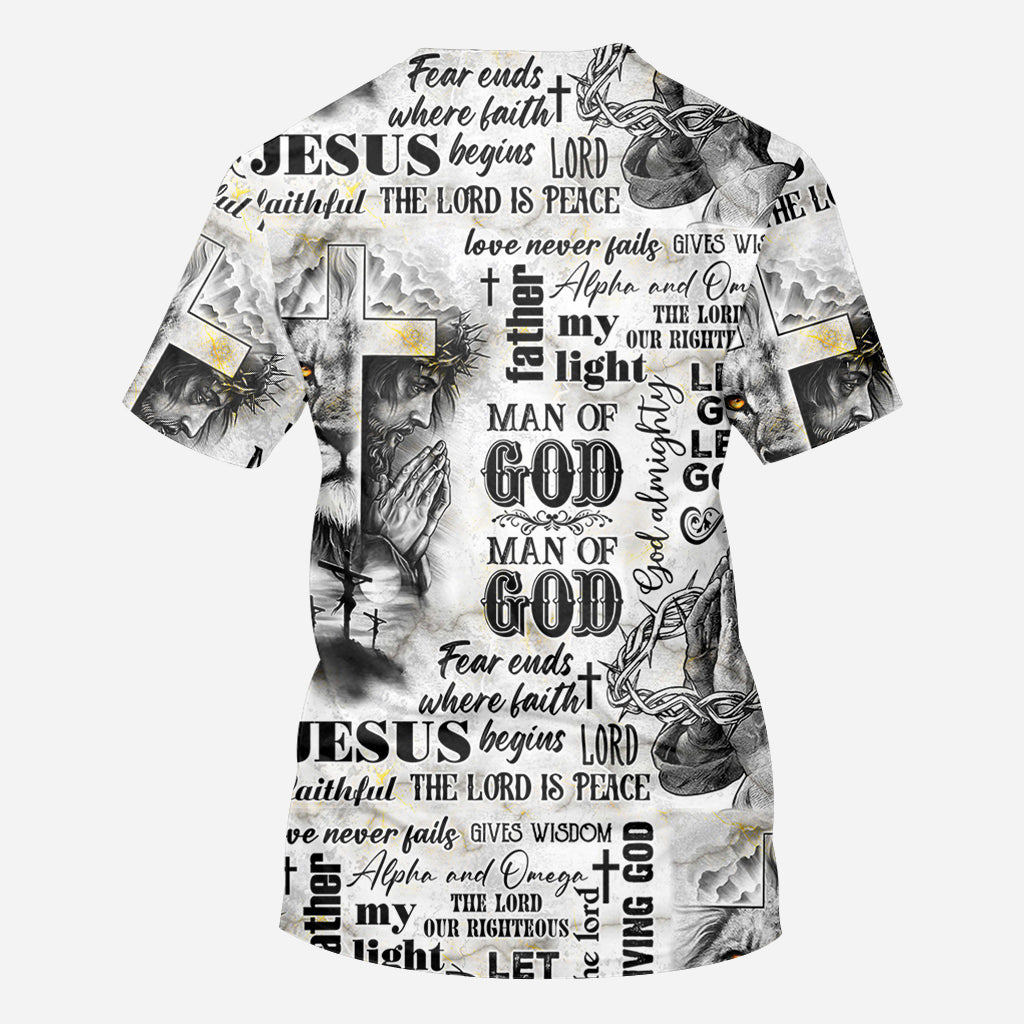 Mann Gottes – Personalisiertes christliches Allover-Shirt