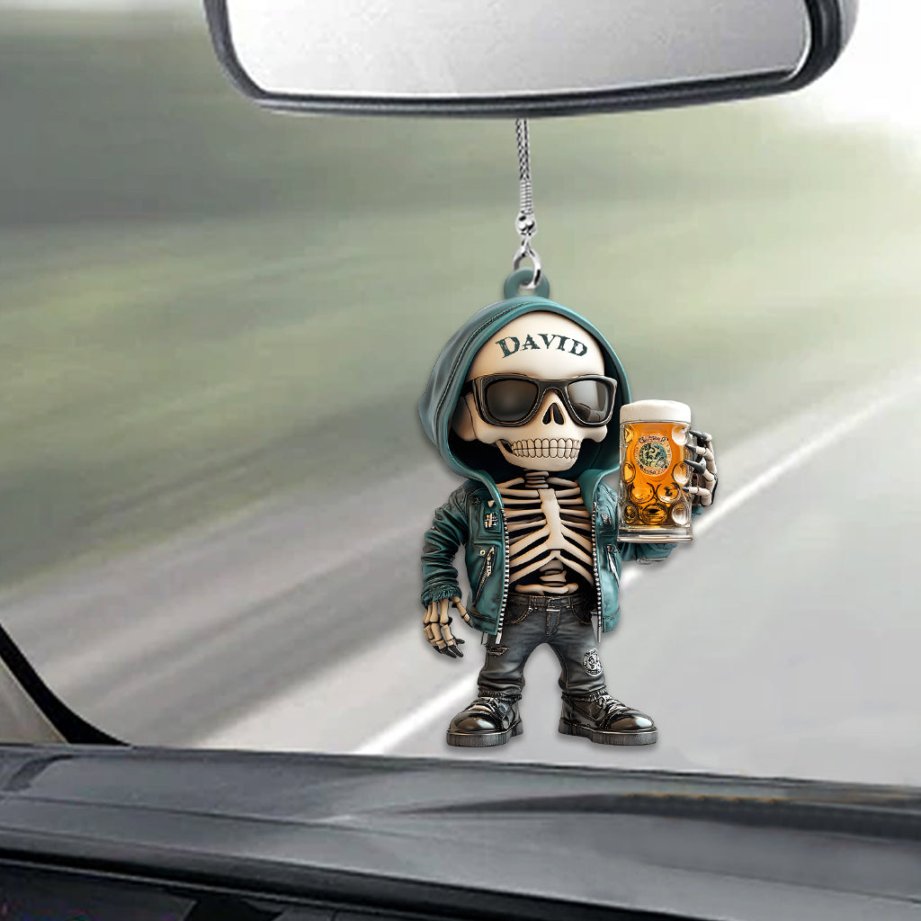 Coole Typen trinken Bier – Personalisierter Bier-Autoanhänger