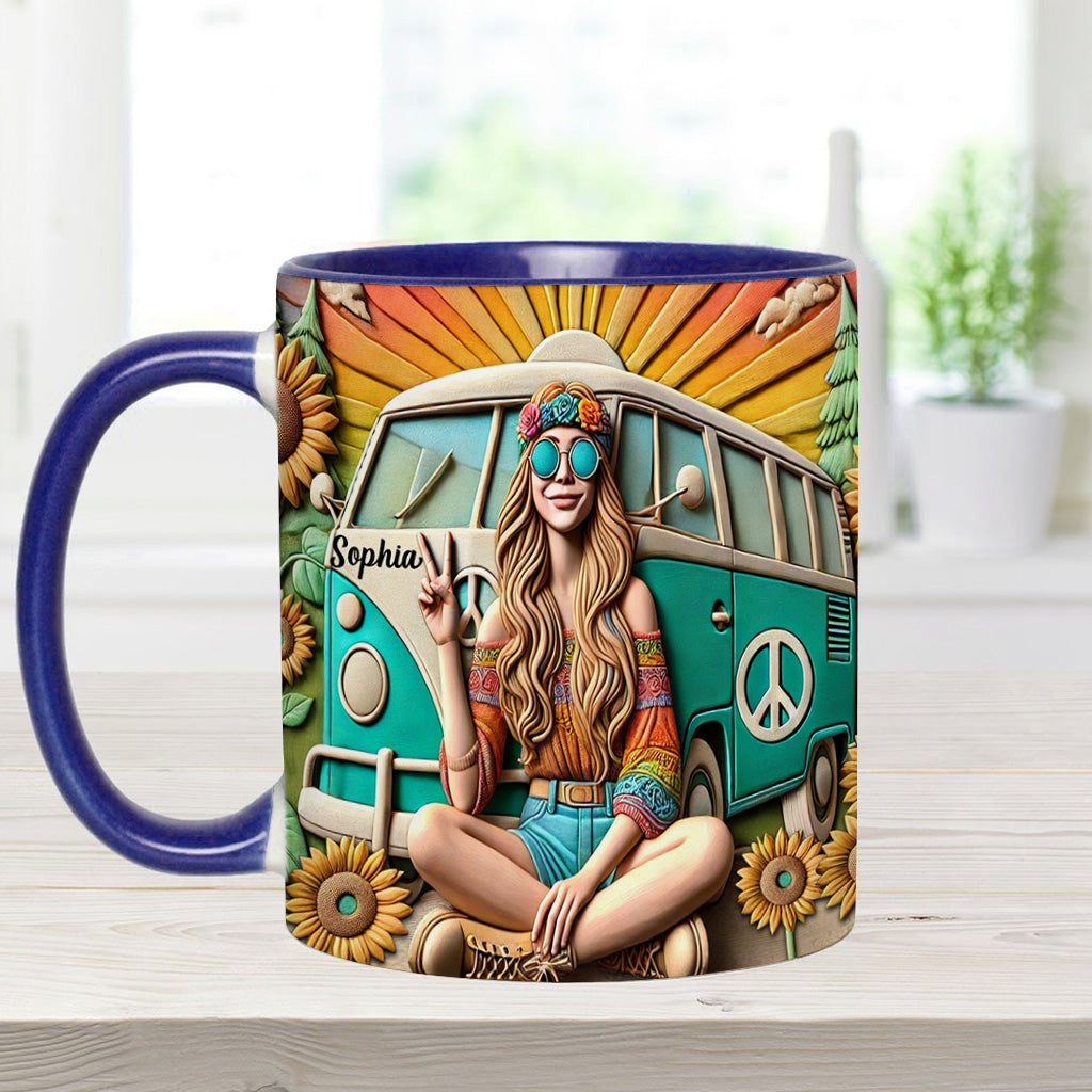 Hippie Soul – Personalisierte Tasse mit Hippie-Akzent