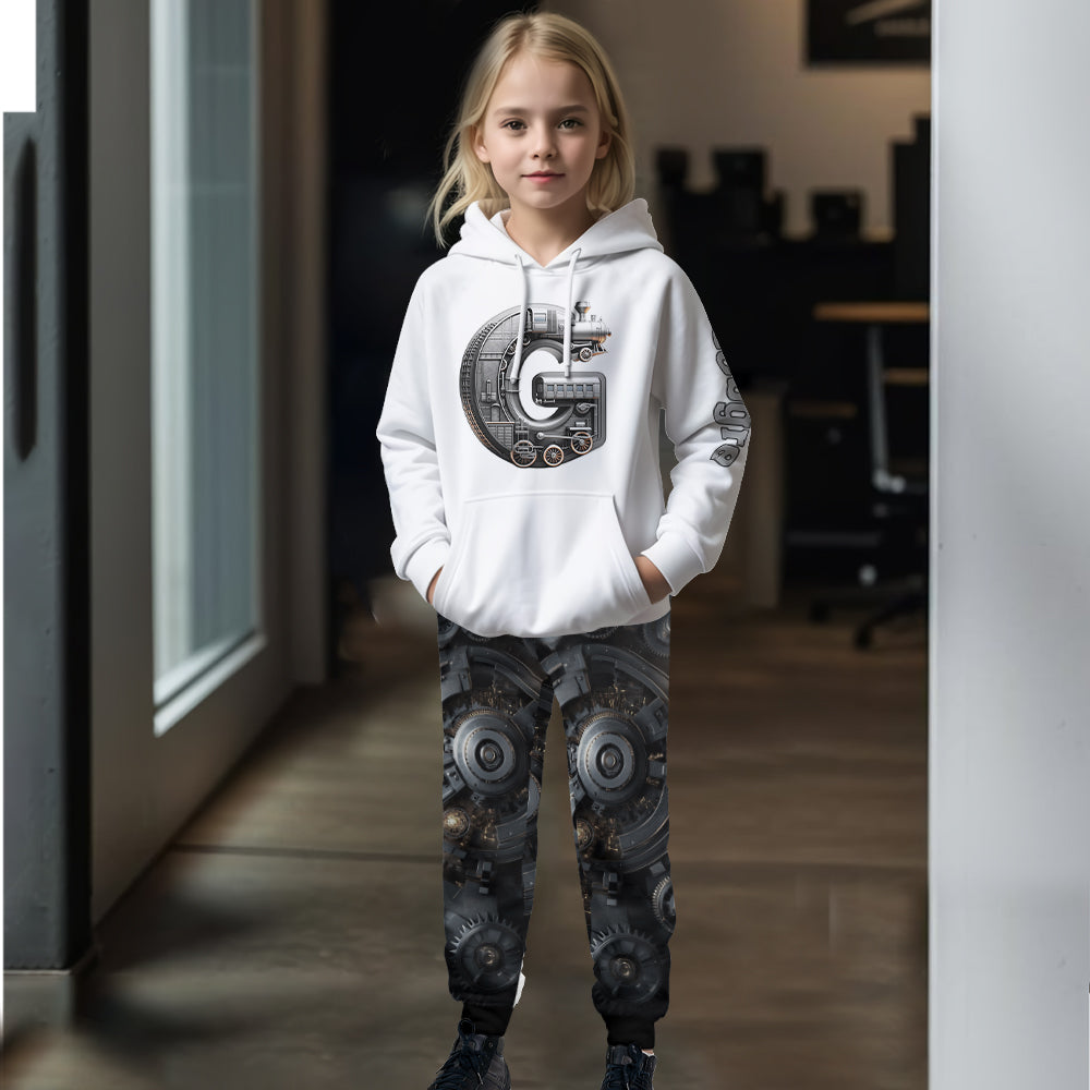 Fantastischer Zug – Personalisierter Kinder-Hoodie & Kinder-Jogginghose