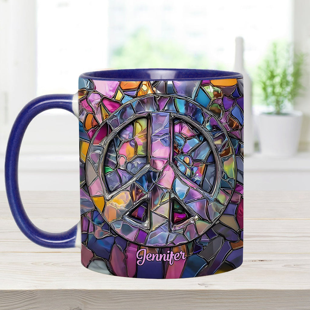 Hippie Soul – Personalisierte Tasse mit Hippie-Akzent