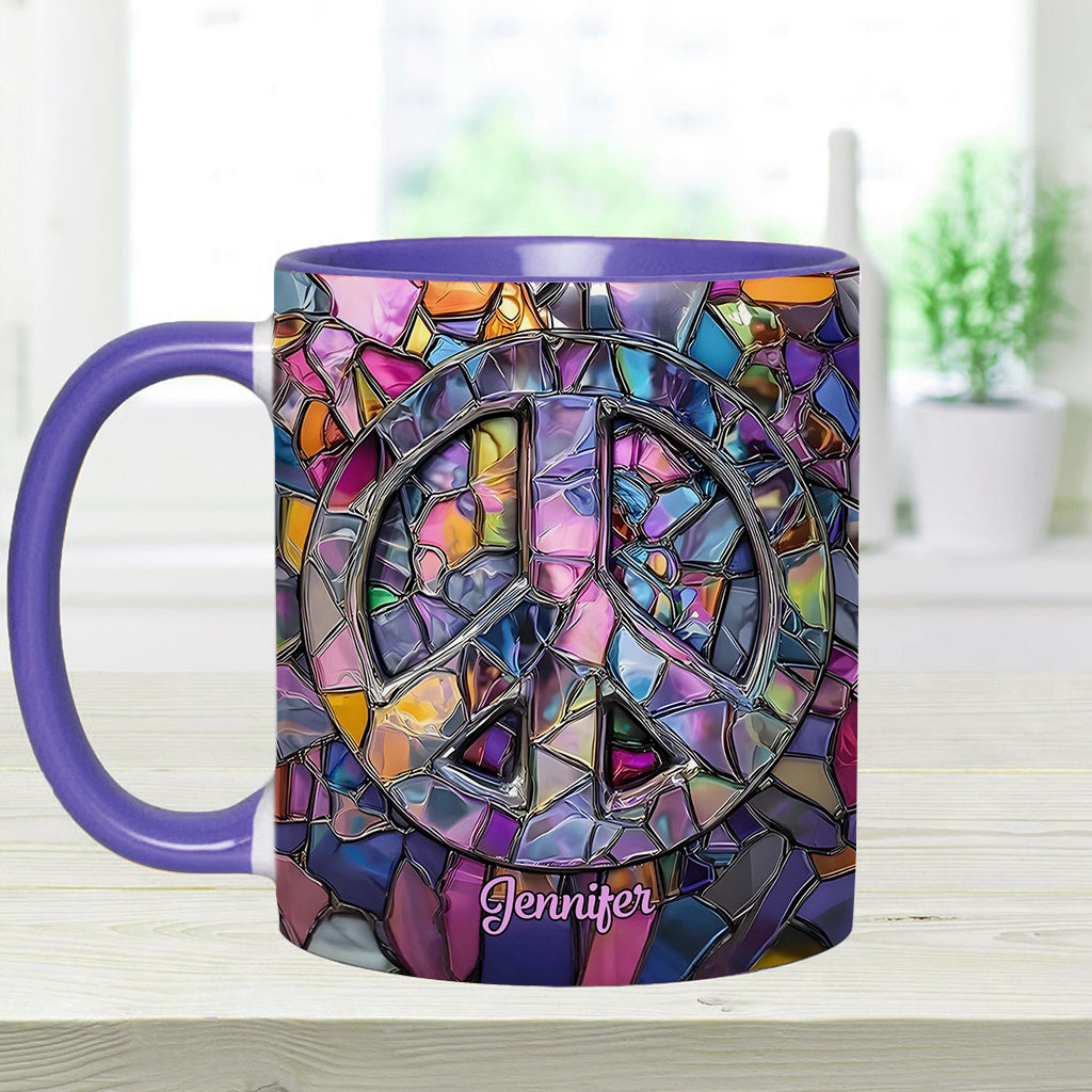 Hippie Soul – Personalisierte Tasse mit Hippie-Akzent