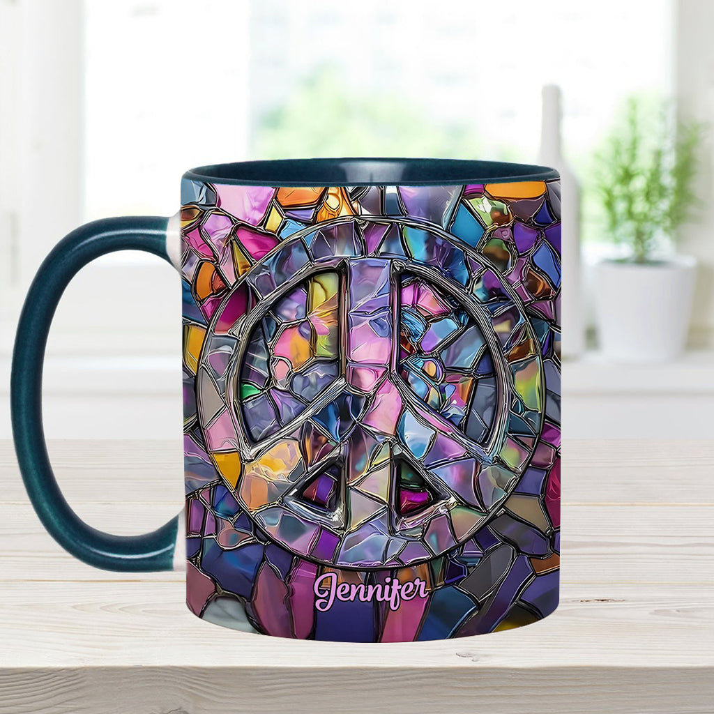 Hippie Soul – Personalisierte Tasse mit Hippie-Akzent